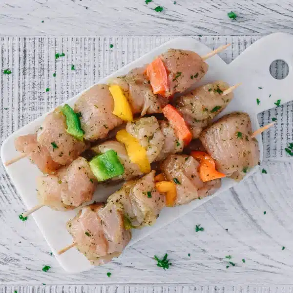 Brochettes de poulet halal